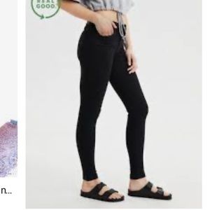 Black American Eagle Jeggings 4 SHORT